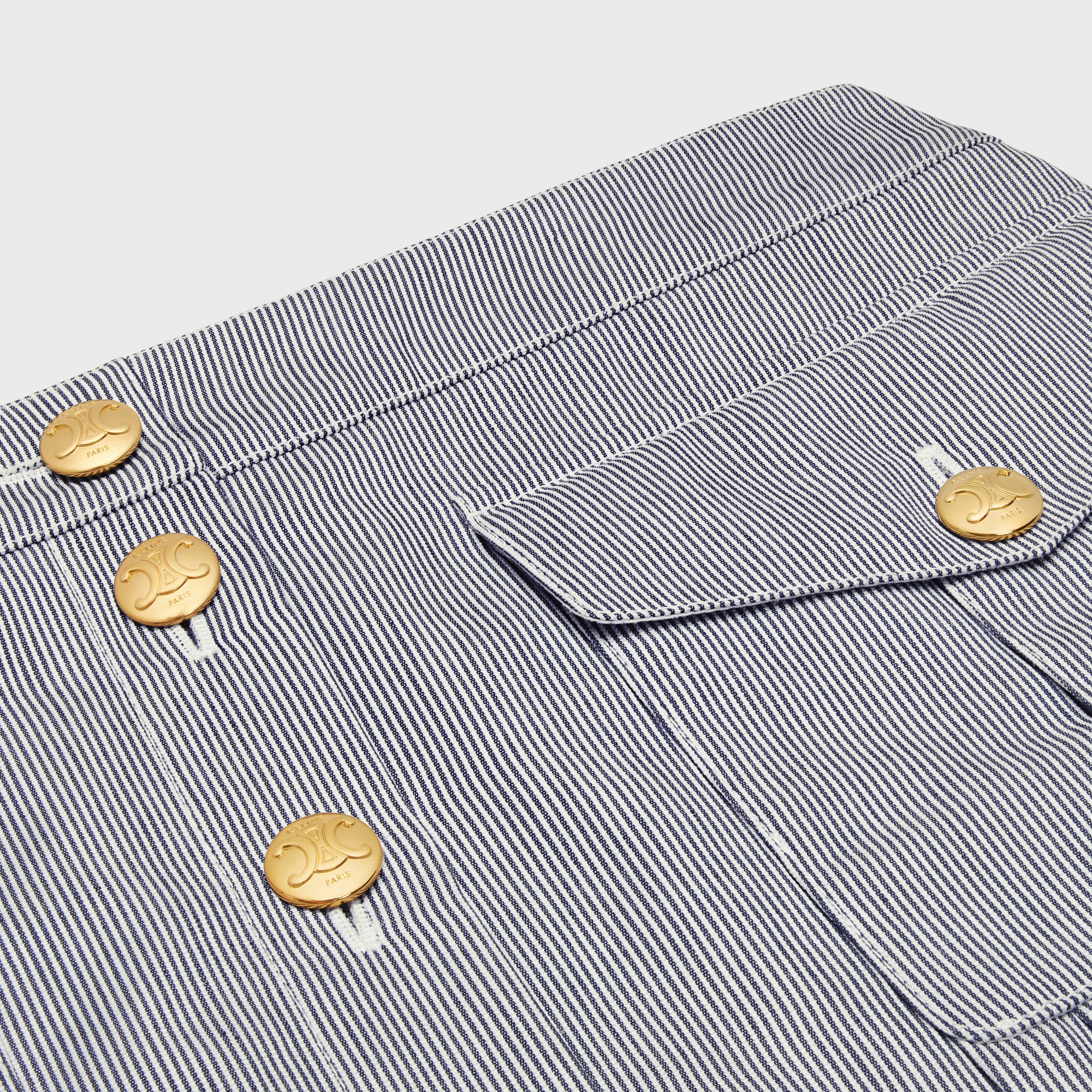 Celine Pleated Miniskirt In Gray