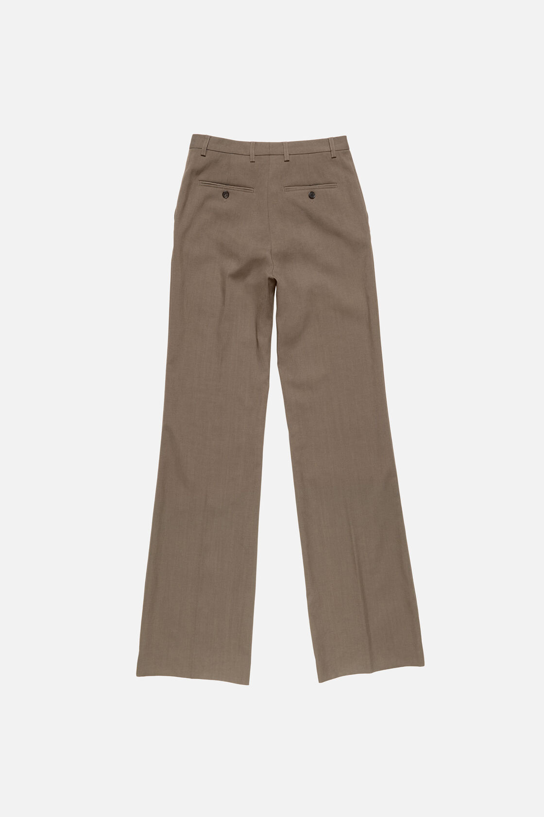 Acne Studios Button Trousers In Brown