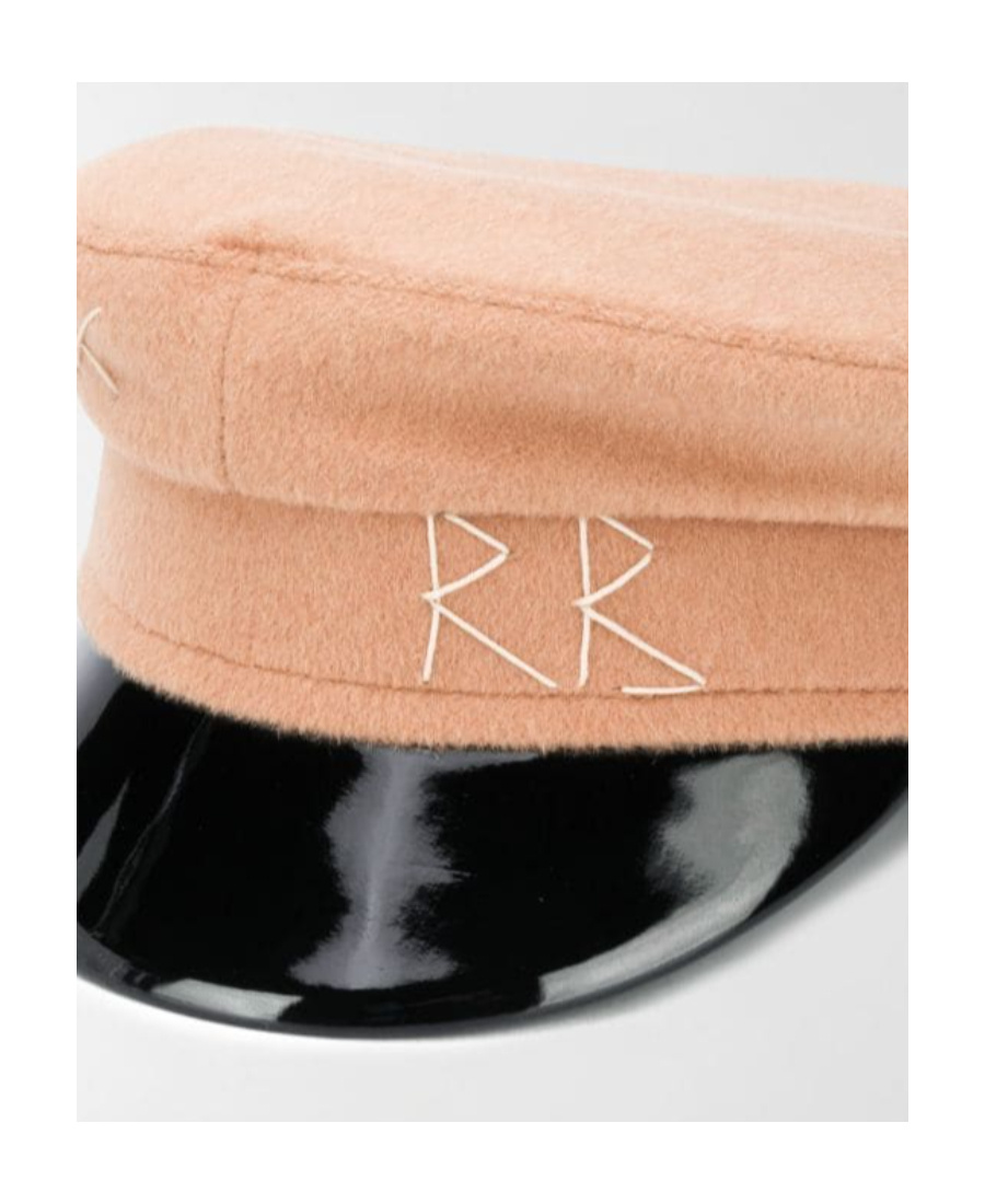 Ruslan Baginskiy Baker Boy Wool Cap In Nude