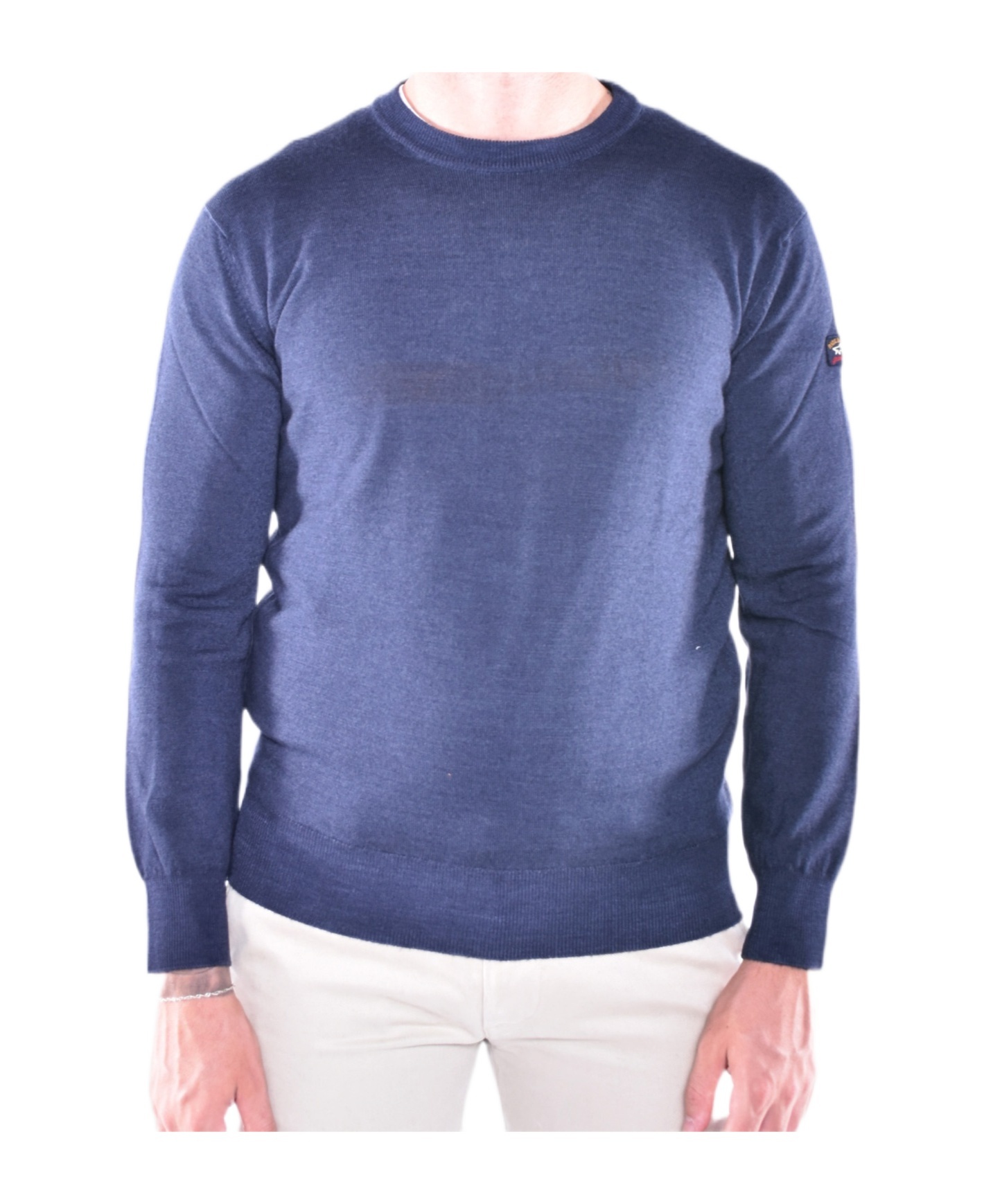 Paul & Shark Crew Neck Sweater In Blue