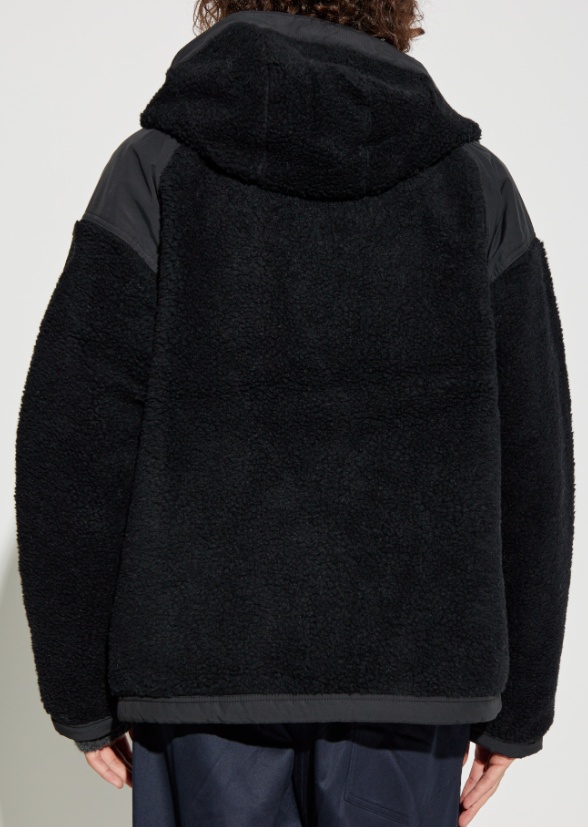 Canada Goose Alberni Reversible Ripstop And Wool-blend Fleece Hooded Jacket In Black