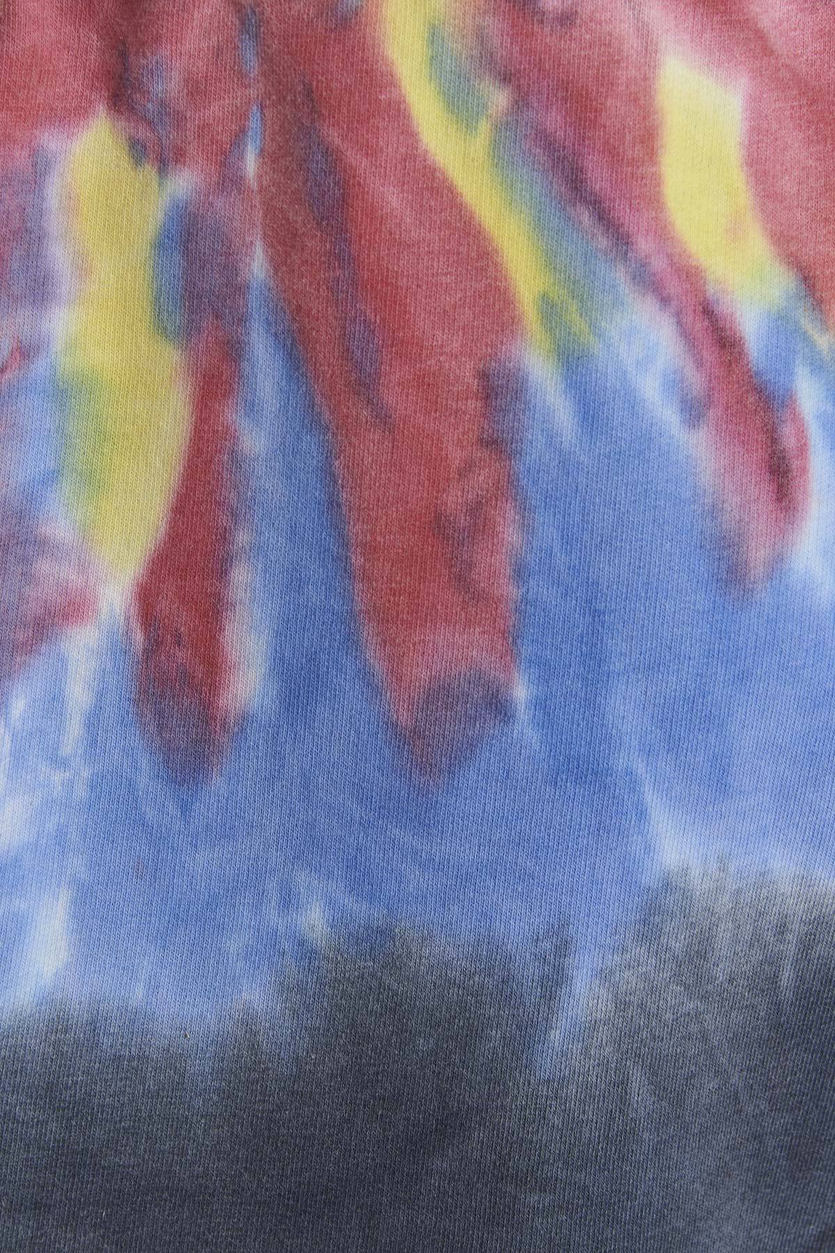 Msgm Logo Printed Tie Dyed Bermuda Shorts In Black