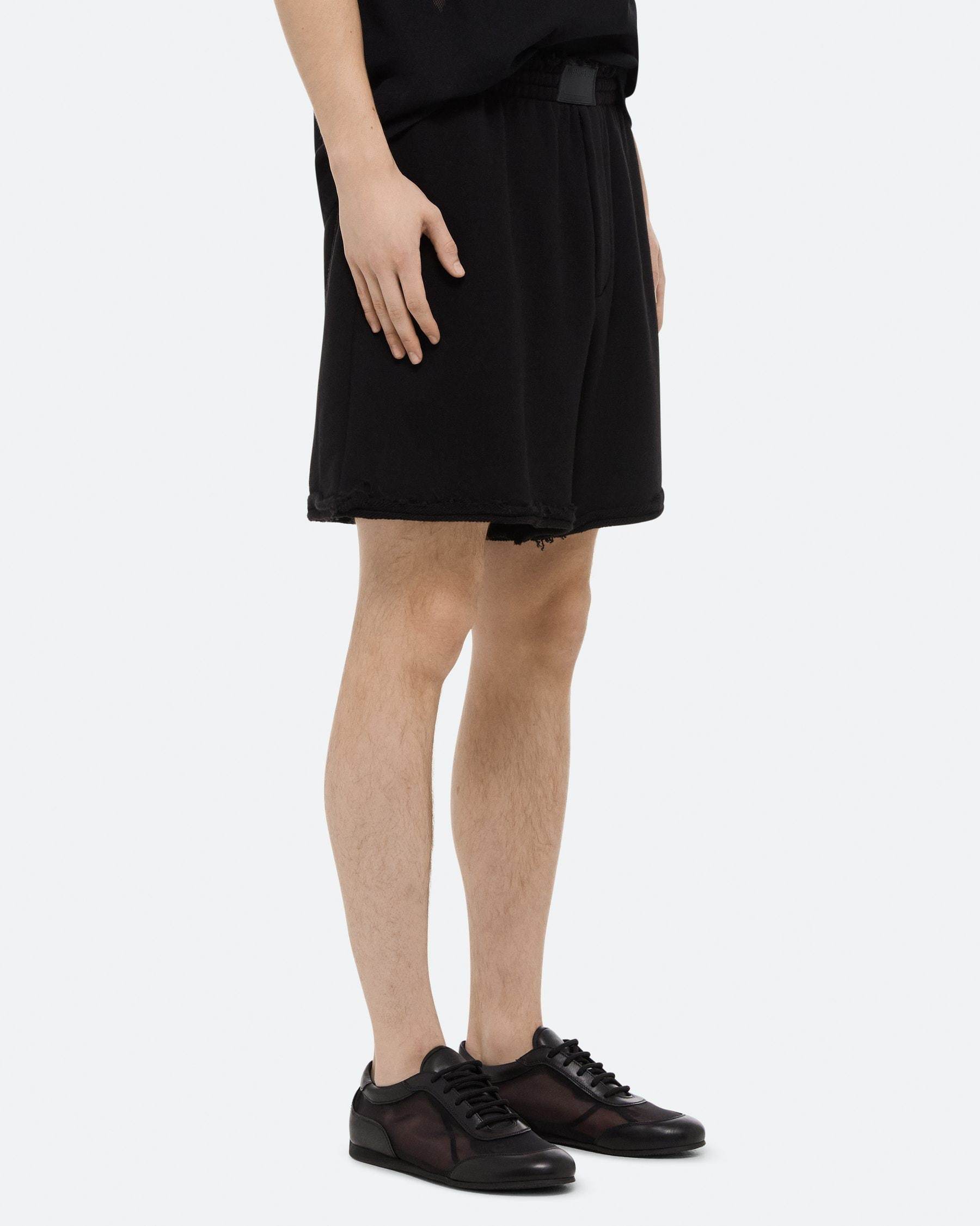 Helmut Lang Cotton Shorts With Back Pockets And Elastic Waistband