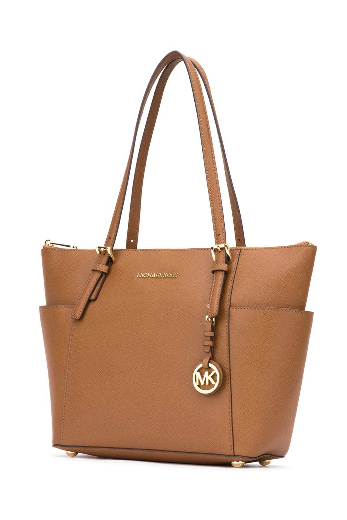 Michael Kors Jet Set Large Tote In Brown