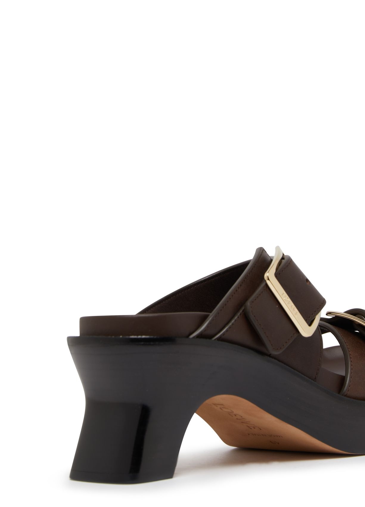 Shop Loewe Ease High-heeled Sandals In Black