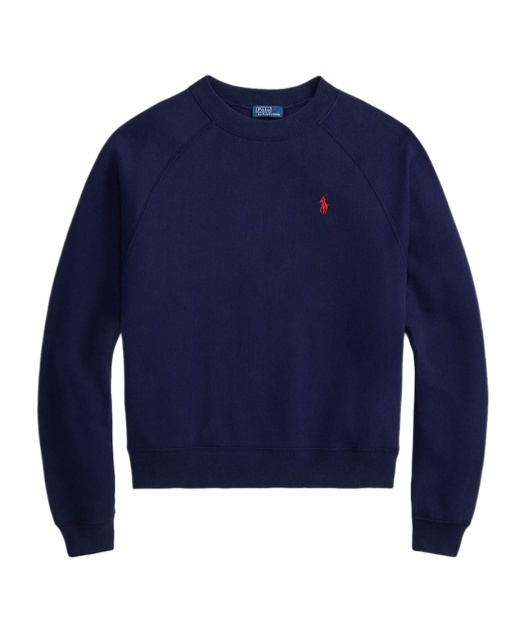 Polo Ralph Lauren Polo Pony Crew-neck Sweatshirt In Blue