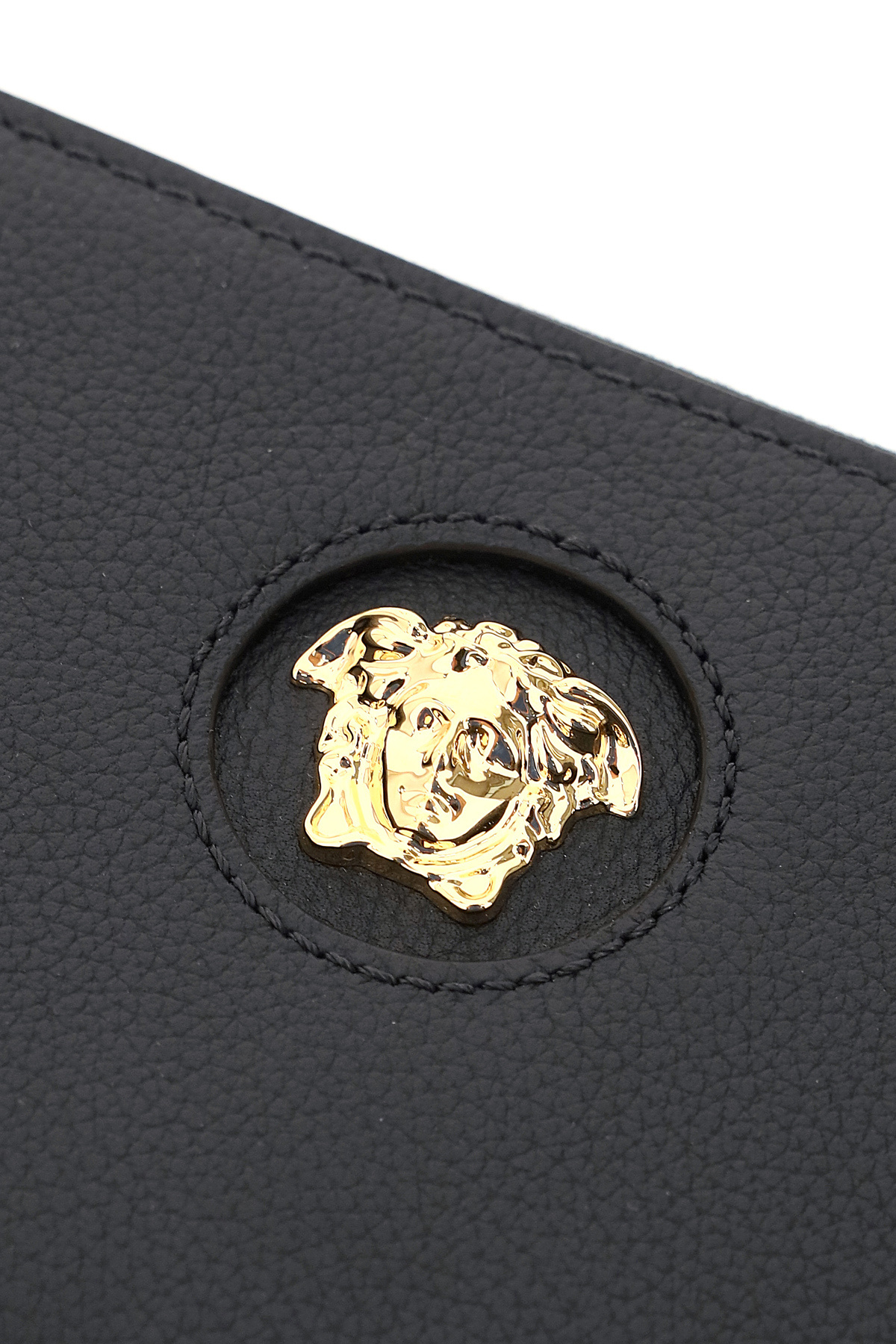 Versace La Medusa Continental Wallet In Black