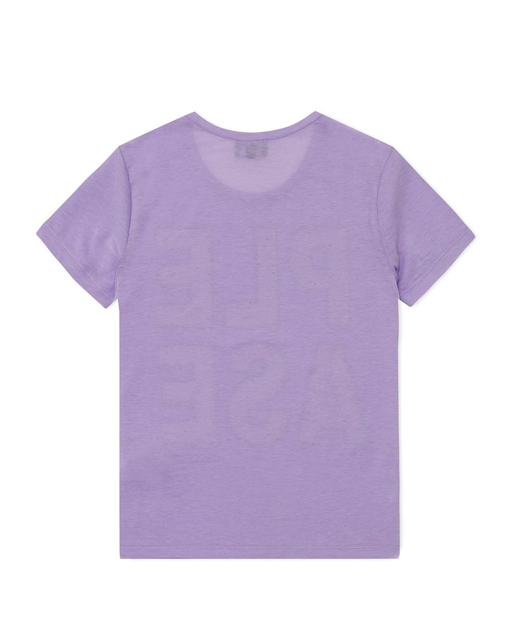 Armani Jeans Round-necked Logo T-shirt In Purple