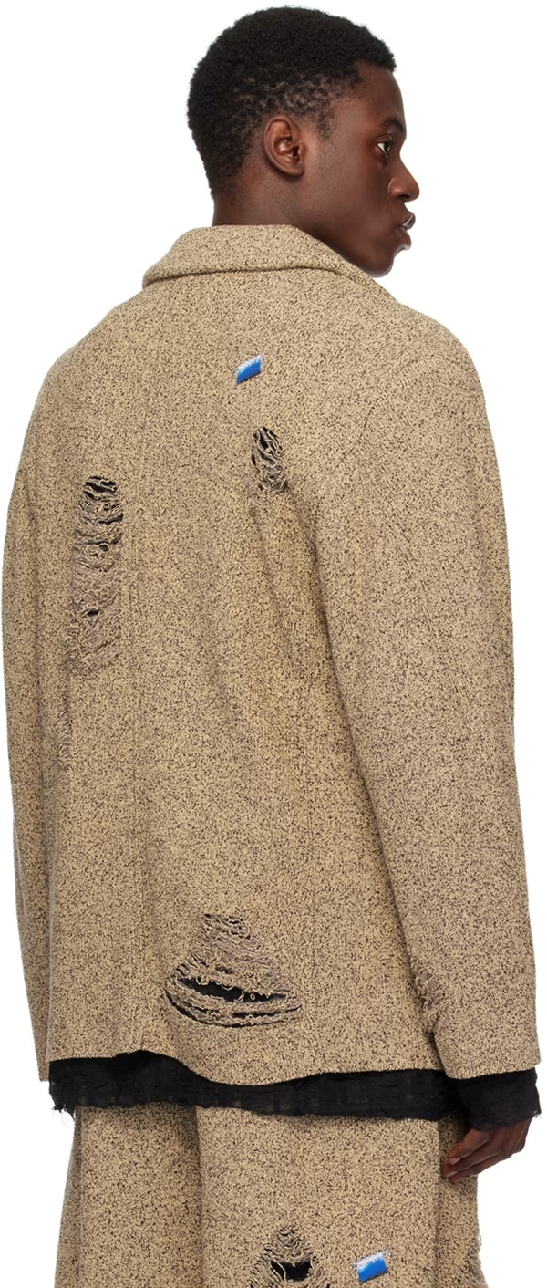 Ader Error Varto Lapel Blazer In Brown
