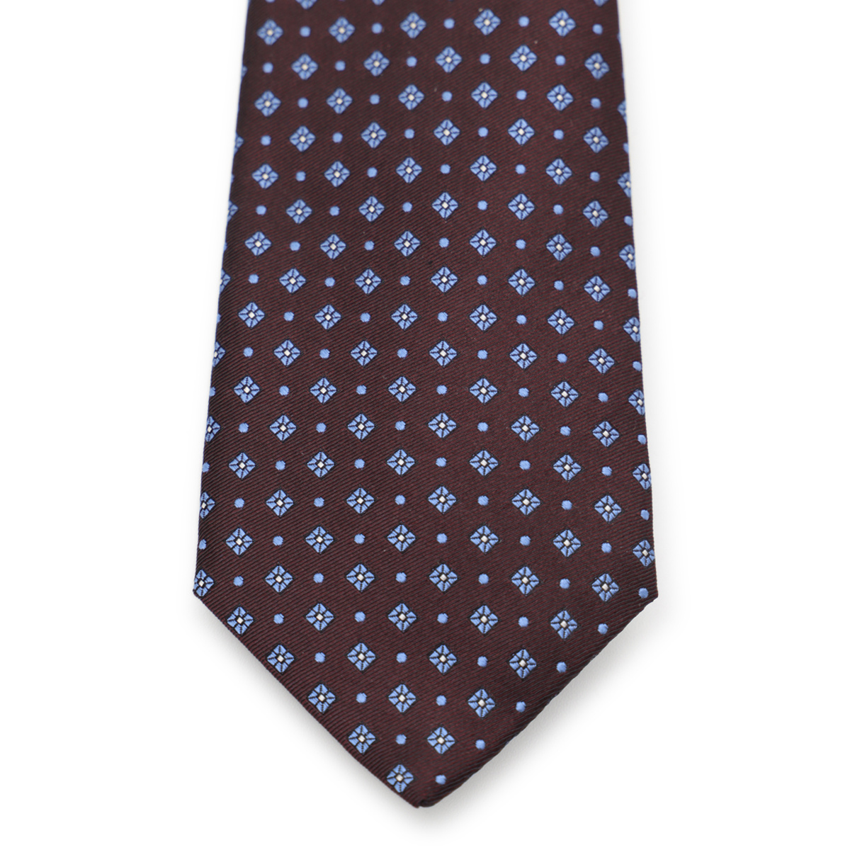 Canali Patterned Tie In Black