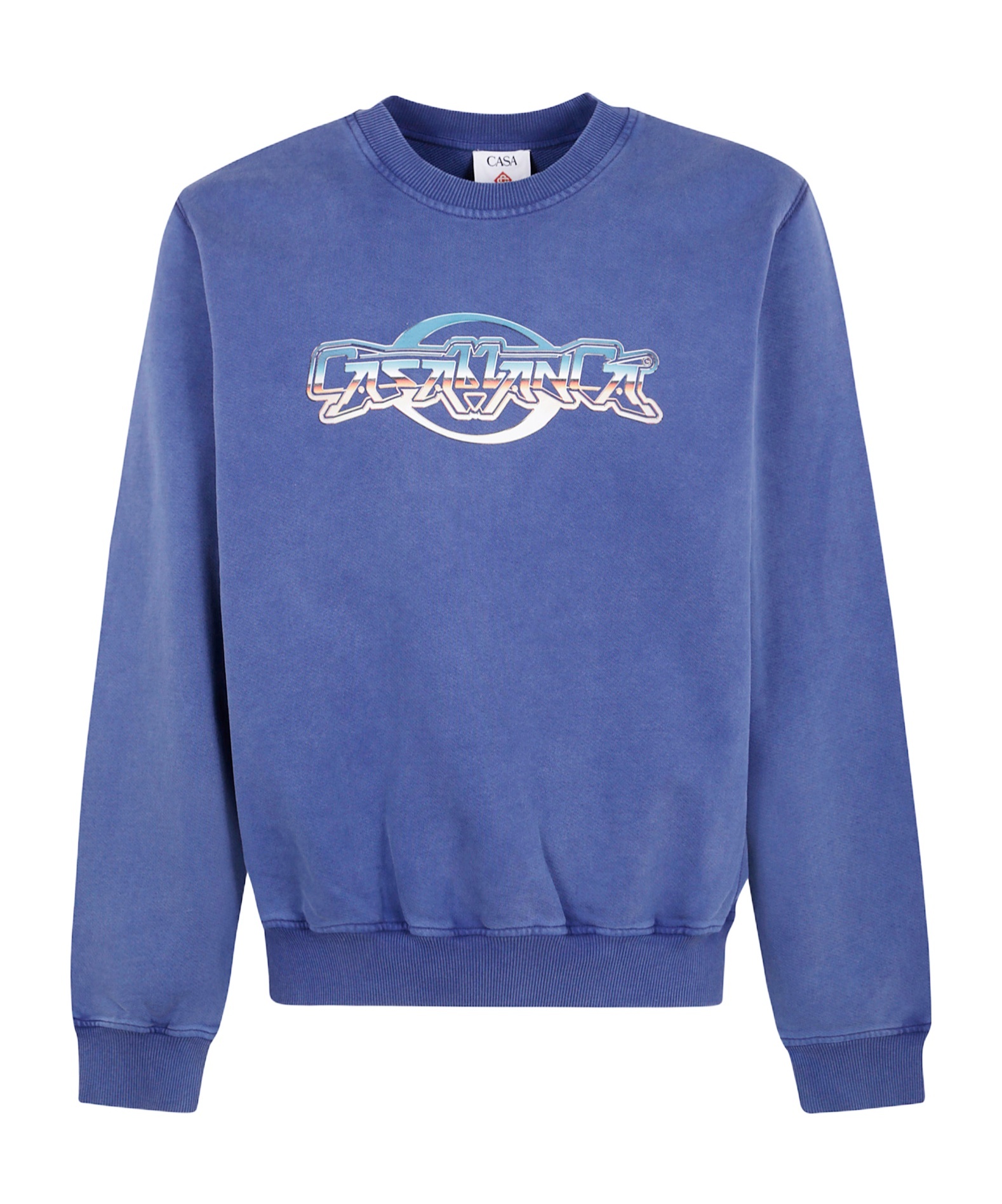Casablanca Logo Crewneck Sweatshirt In Blue