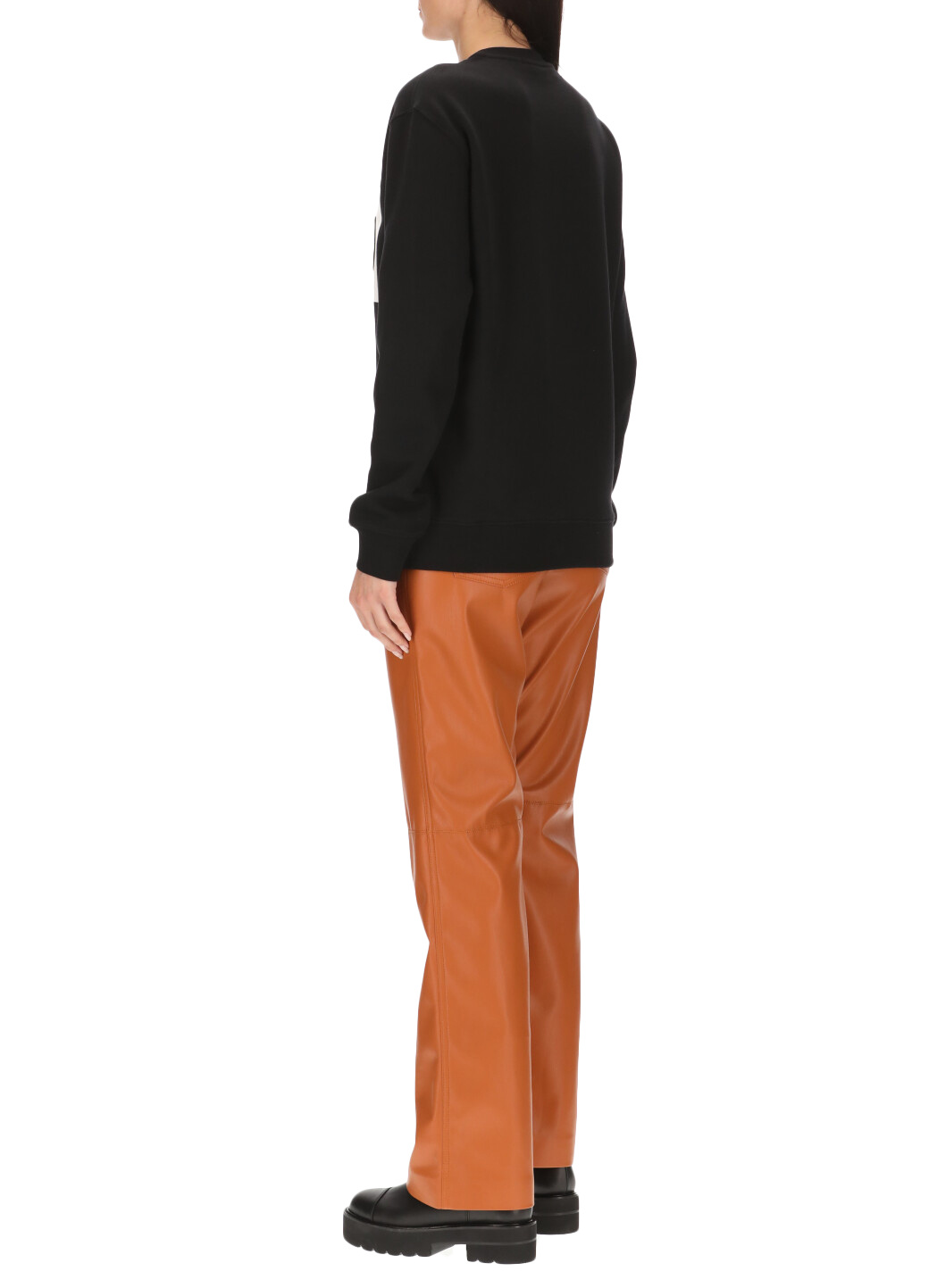 Msgm Logo-print Long-sleeve Sweatshirt In Black