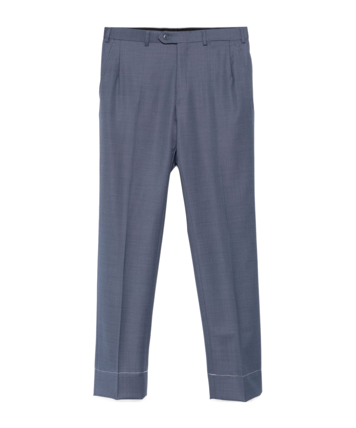 Brioni Tigullio Wool Trousers In Blue