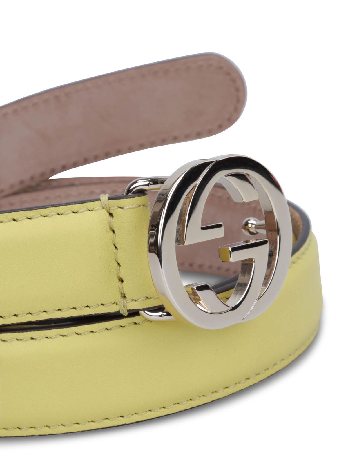 Gucci Gg Buckle Belt In Multicolor