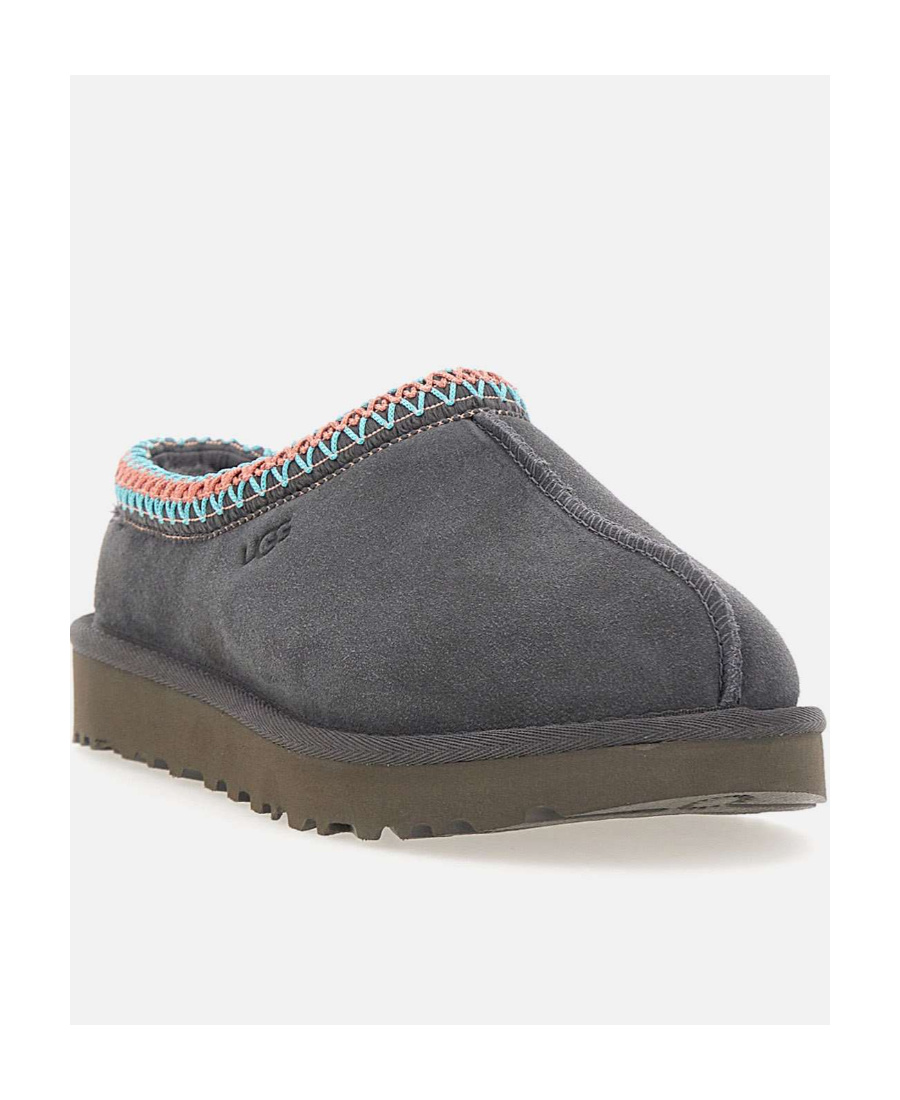Shop Ugg Tasman Suede Slippers In Black