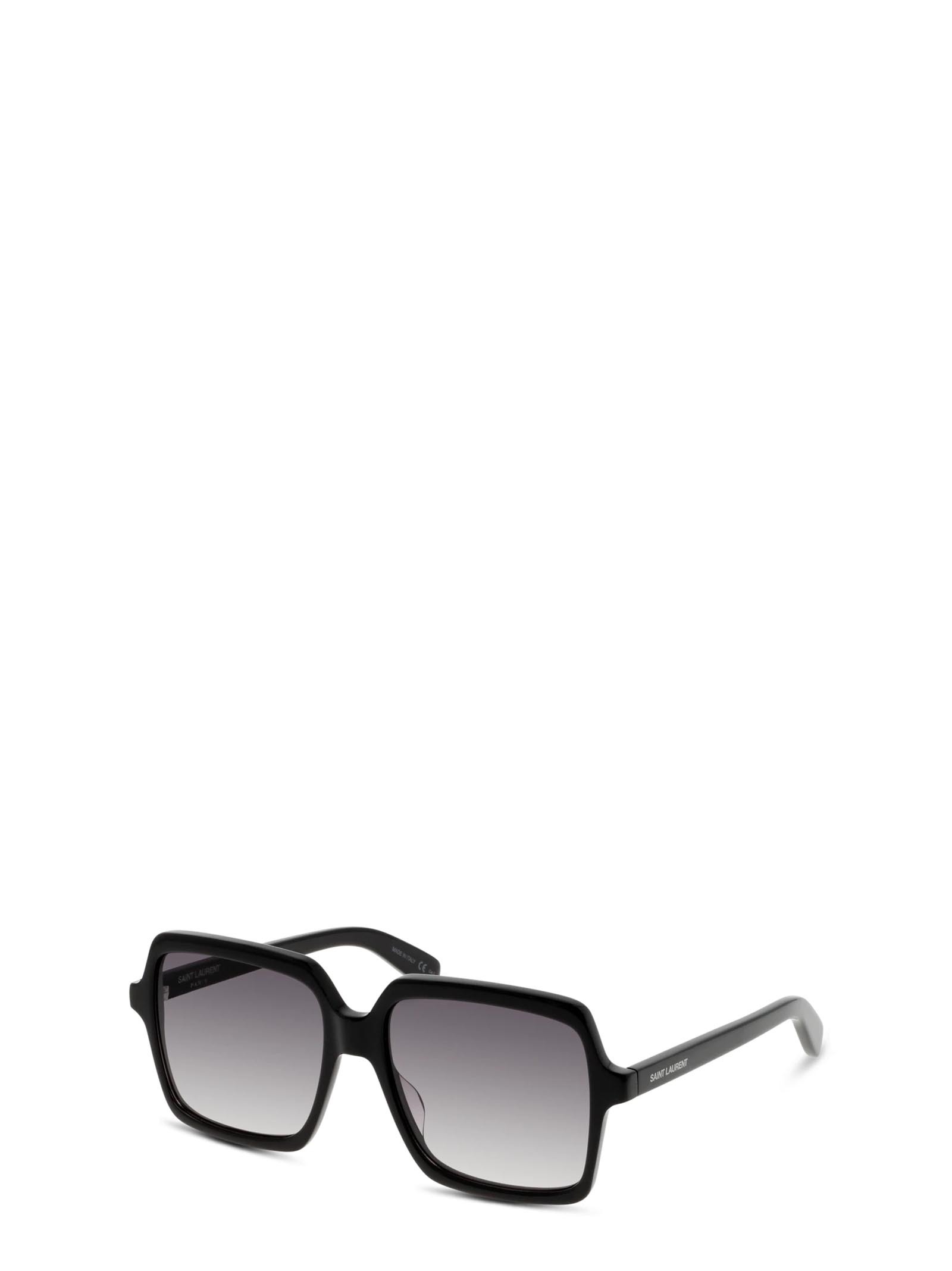 Saint Laurent Grey Gradient Square Ladies Sunglasses Sl 174 001 56 In Gray