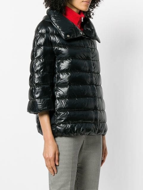 HERNO 3/4 SLEEVE PUFFER JACKET