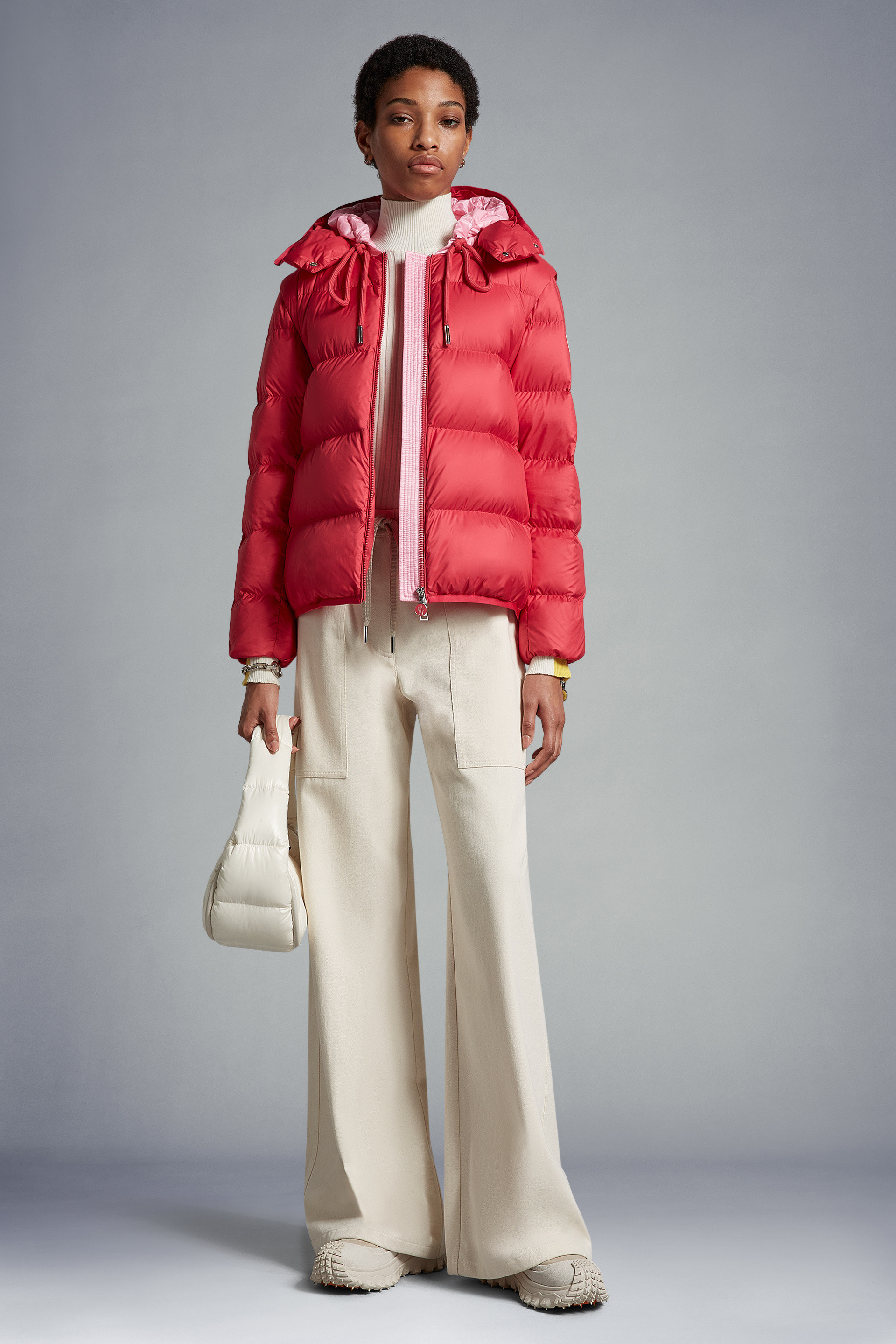 Moncler Droniers Down Jacket In Red