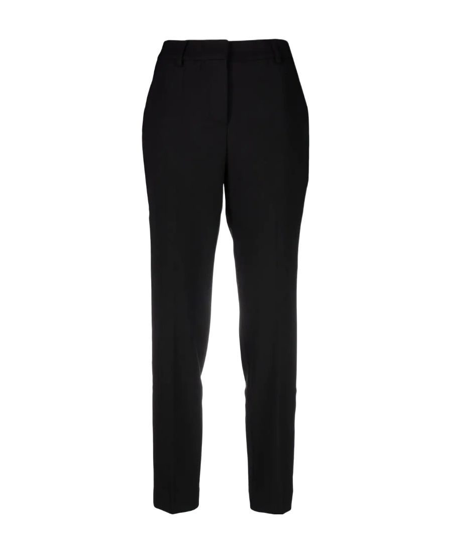 P.a.r.o.s.h Slim Fit High Waisted Pants In Black