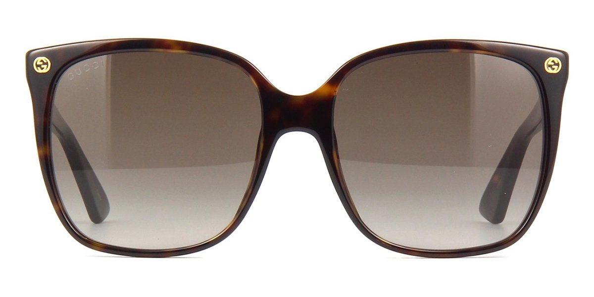 Gucci Oversize Gradient Square Sunglasses In Black