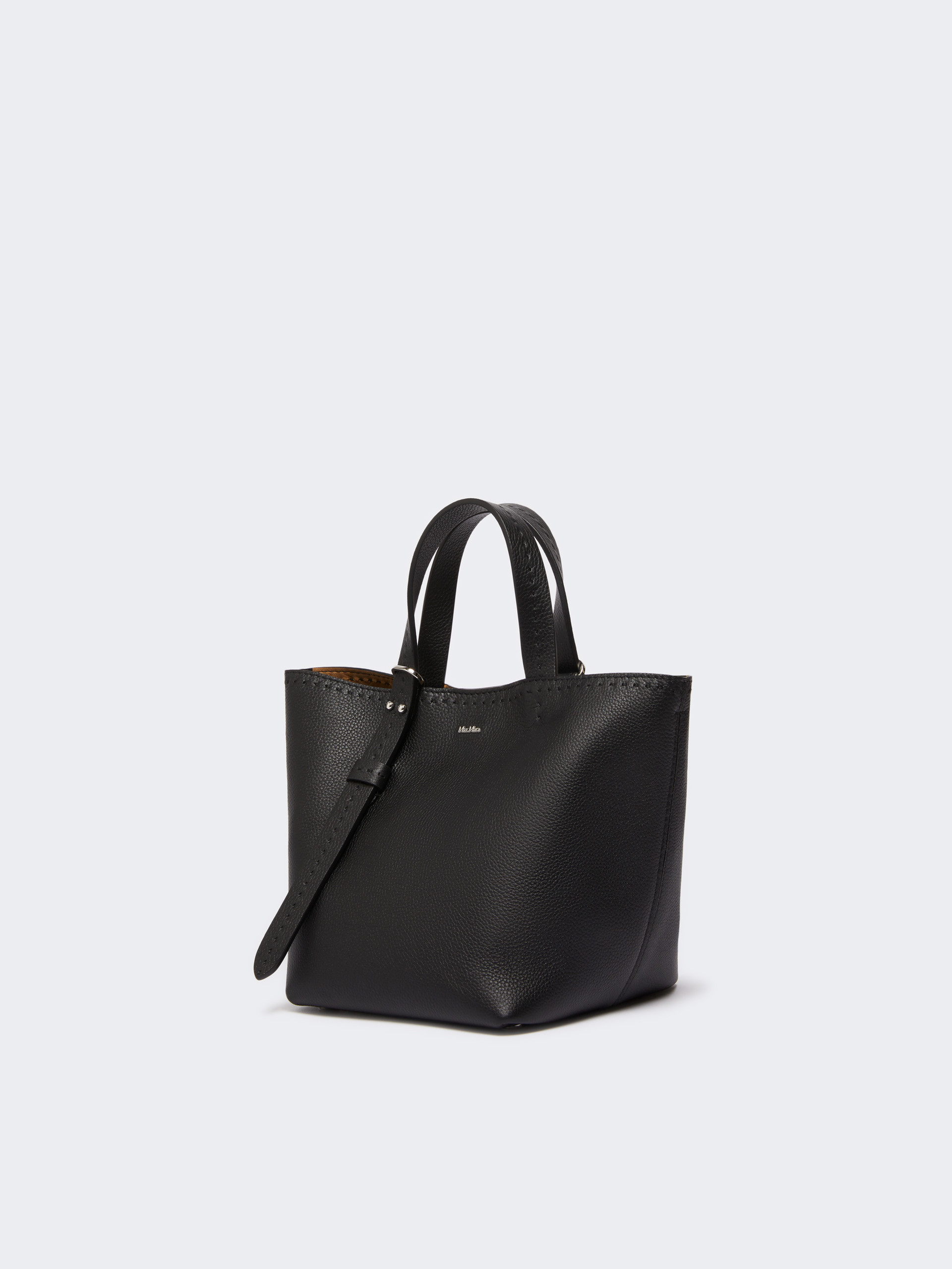 Max Mara Extra-small Leather Archetipo Bag In Black