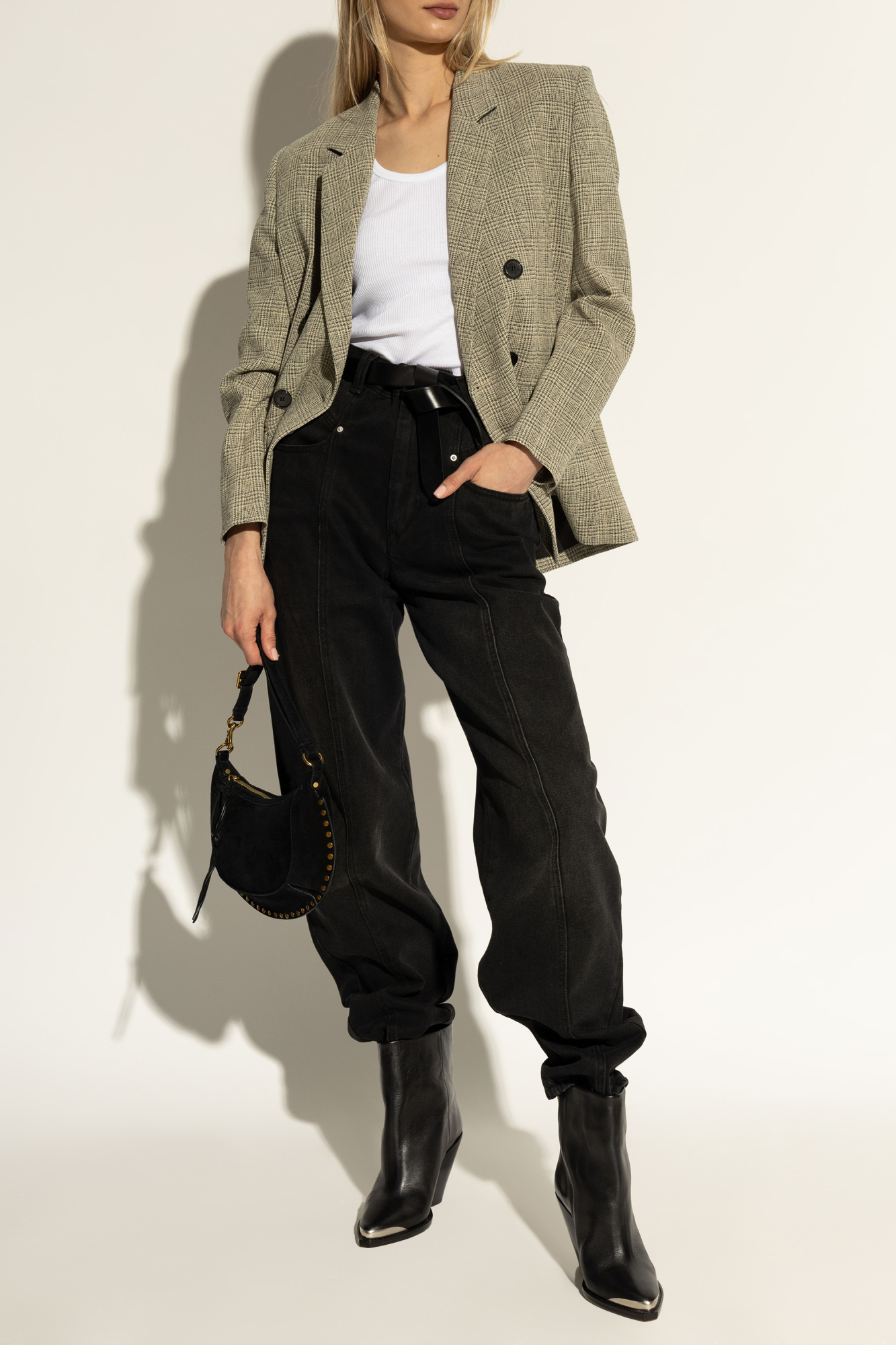 Isabel Marant Irma Double-breasted Blazer In Nude