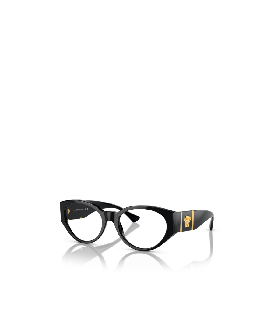 Versace Logo Marking Flat Light Mirror In Black