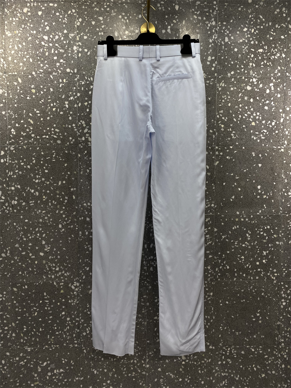 Bottega Veneta Pantalone In Twill Azzurro Pastello Donna In Blue