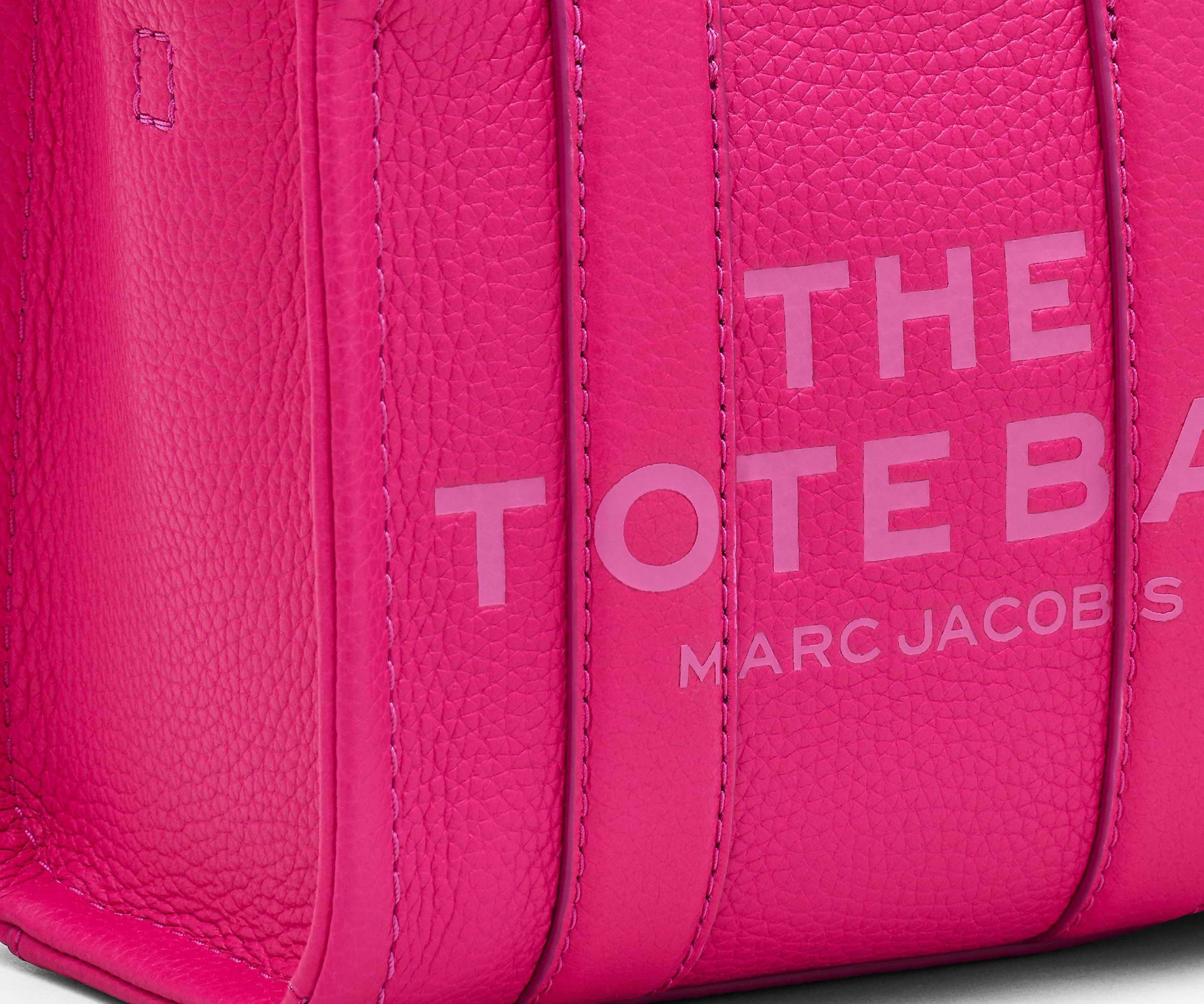 Marc Jacobs The Leather Mini Tote Bag In Pink