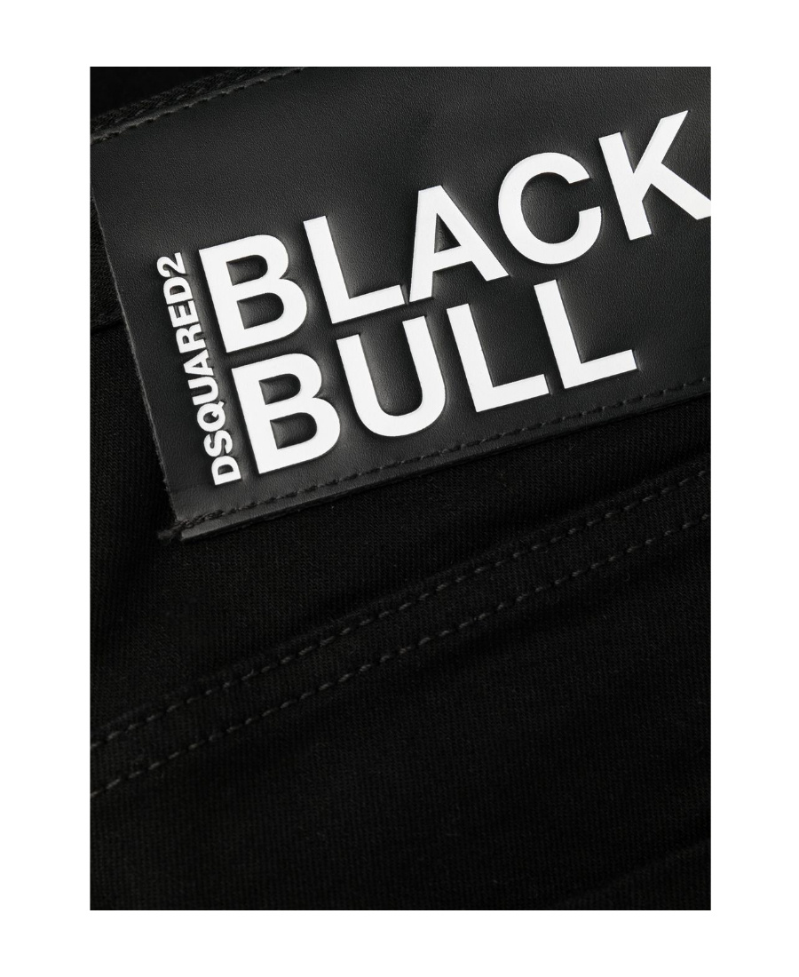 Dsquared2 Cotton Cargo Trouser With Logo Patch In Black