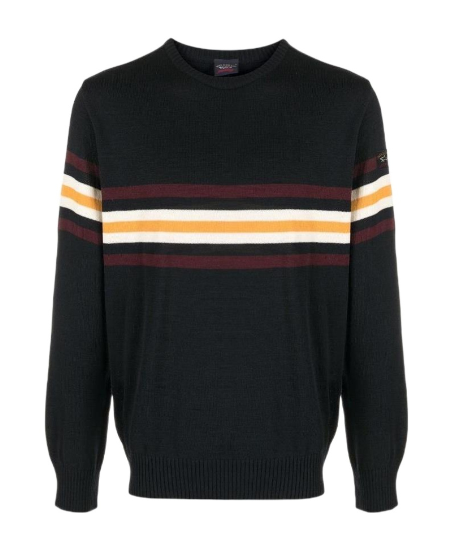 PAUL & SHARK HORIZONTAL STRIPE FINE KNIT JUMPER