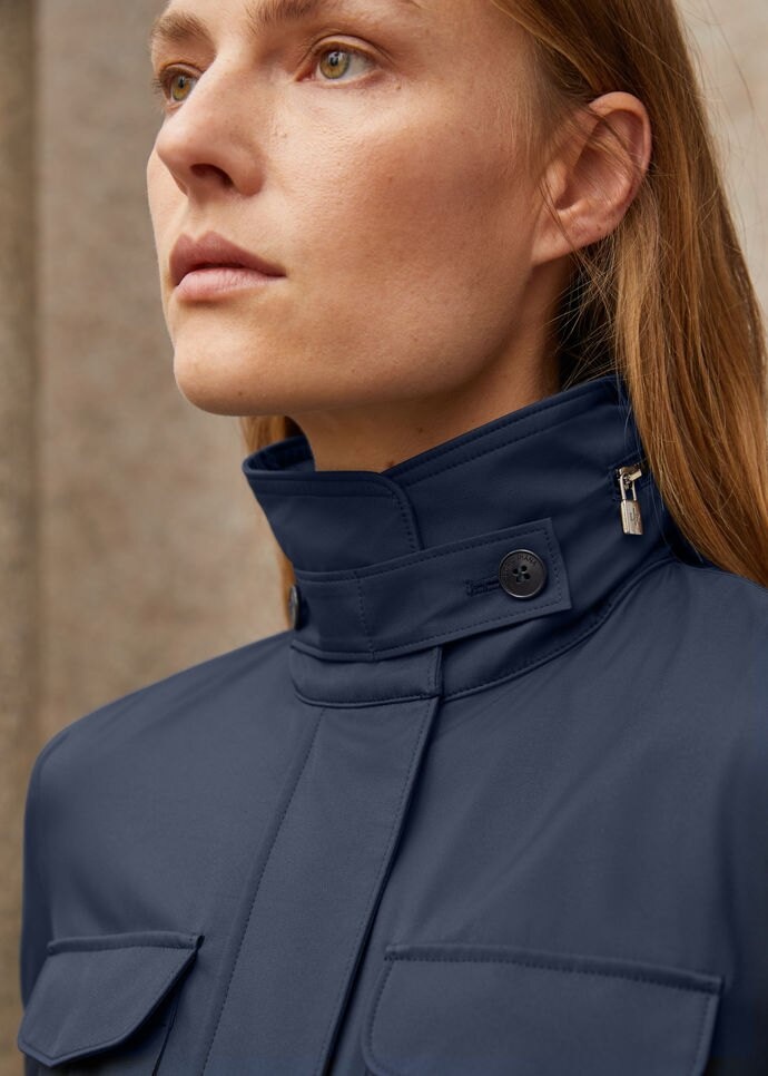 Loro Piana Traveller Lady Field Jacket In Blue
