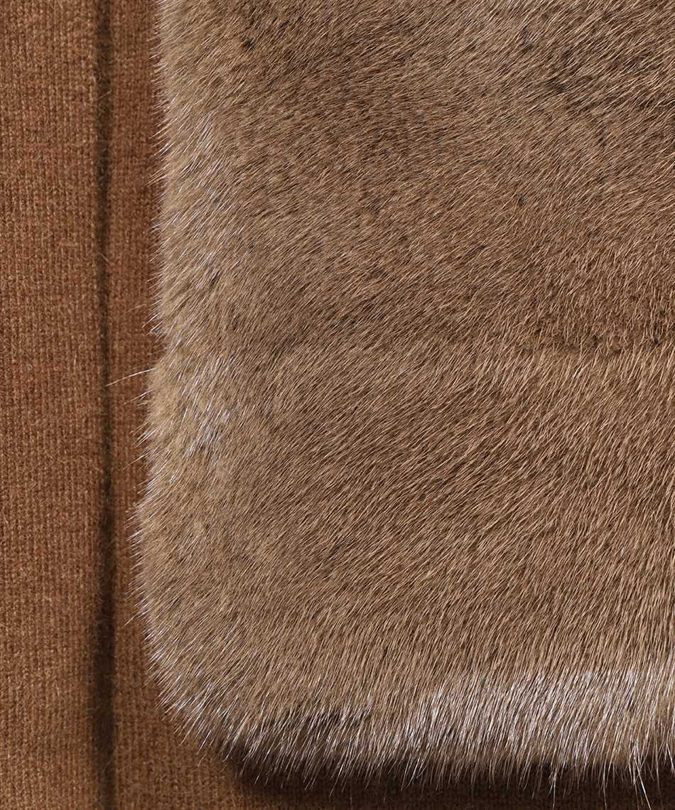 Shop Yves Salomon Tie A Belt Overcoat In Brown