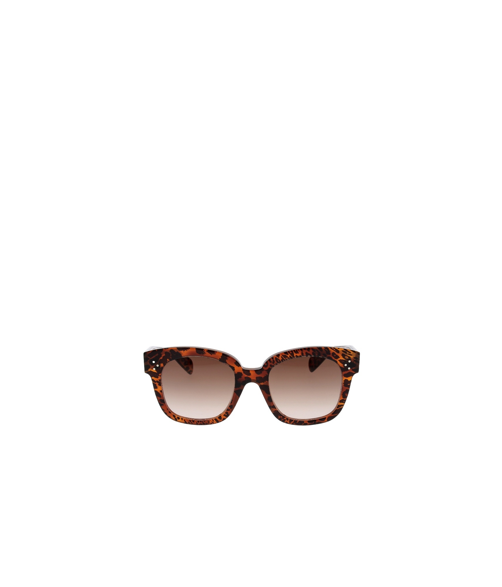 Celine Logo Sunglasses In Brown
