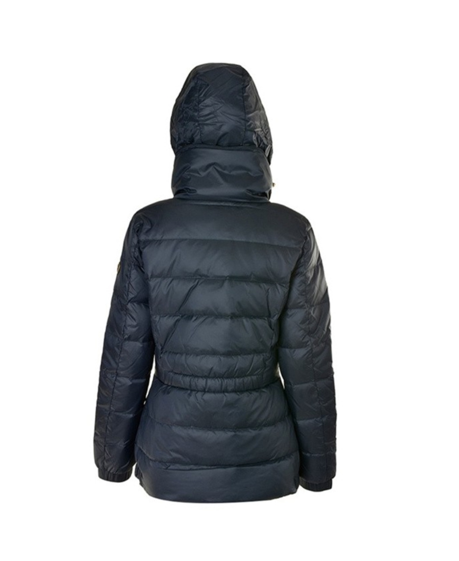 EA7 LOGO HOODED DOWN JACKET