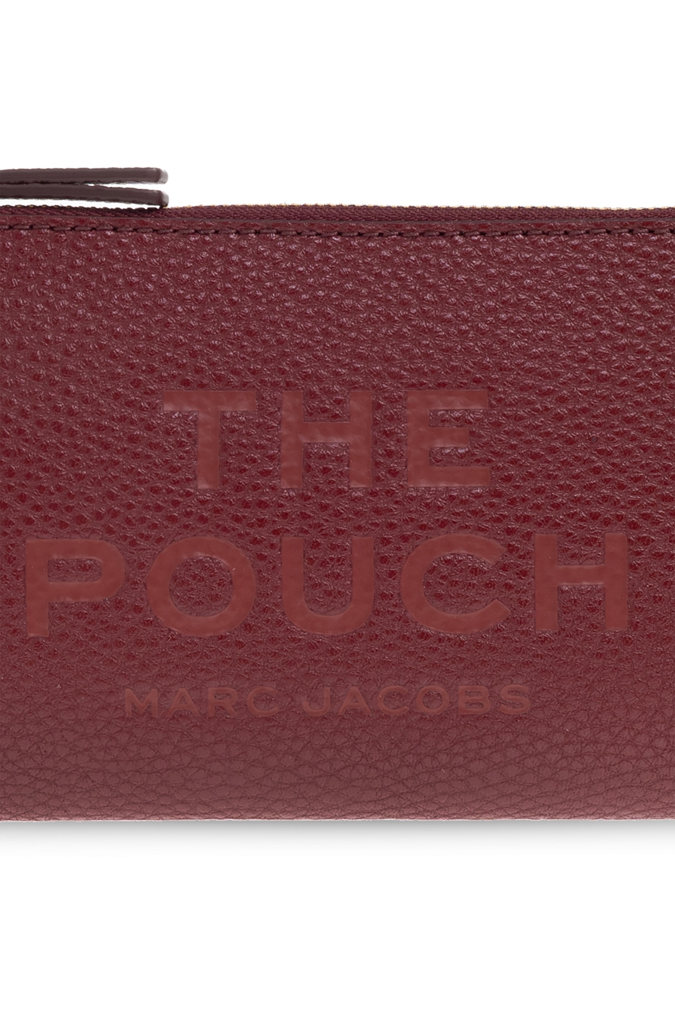 Marc Jacobs Zipper Clutch In Burgundy