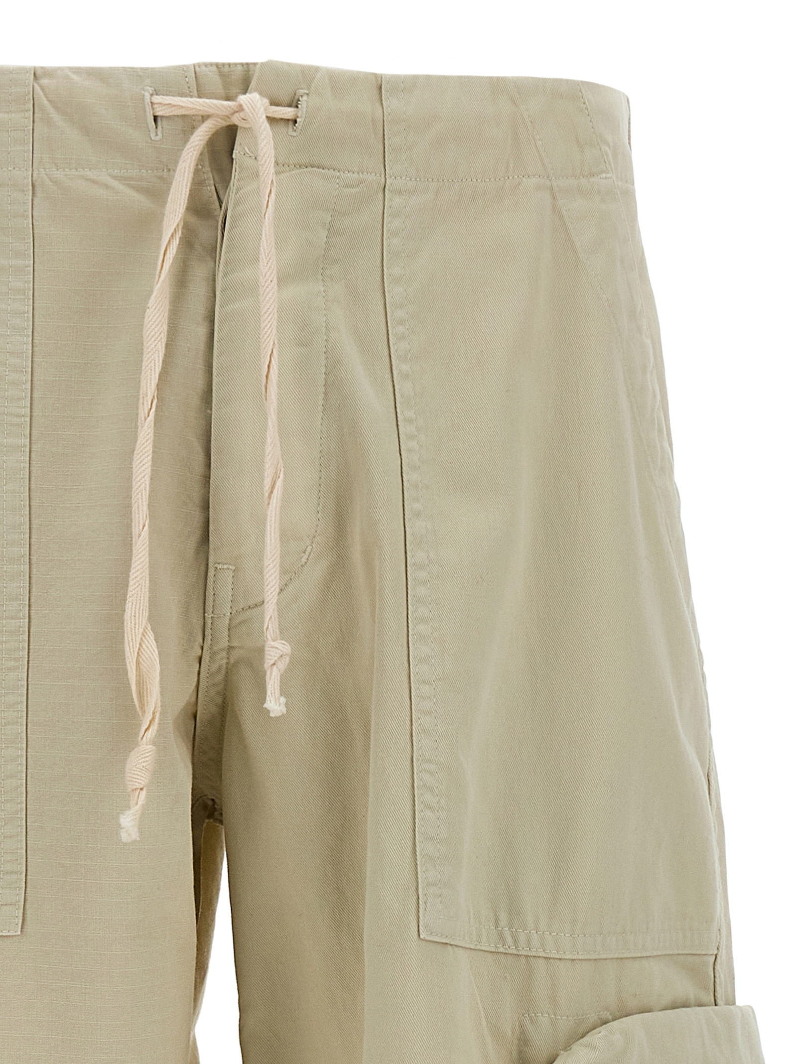 Greg Lauren Wide-legged Overalls And Casual Pants In Nude