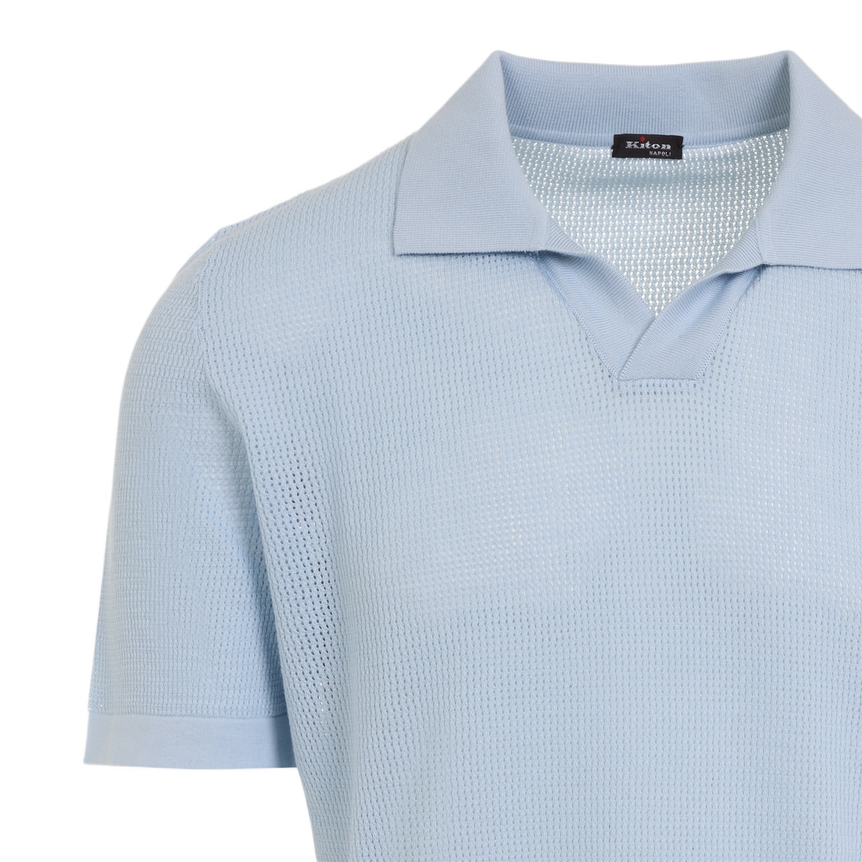Shop Kiton Cotton T-shirt In Blue