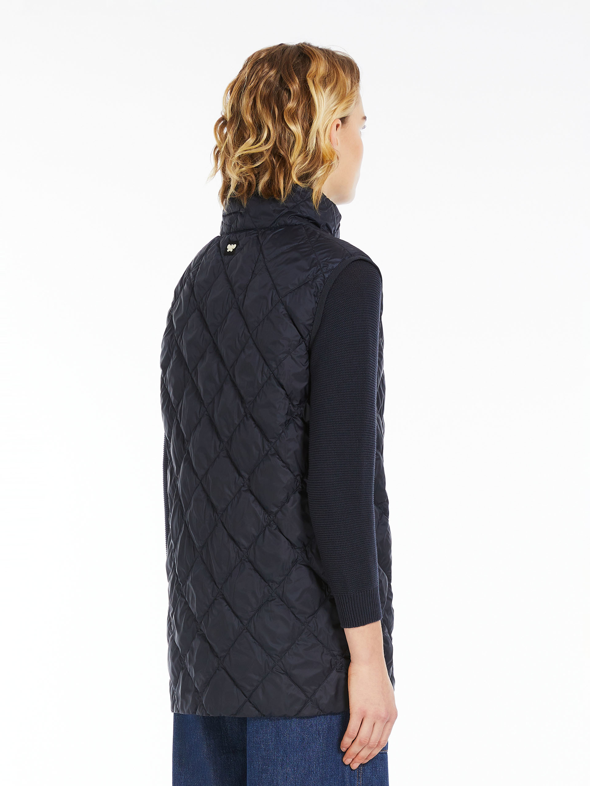 Weekend Max Mara Waterproof Quilted Vest In Black