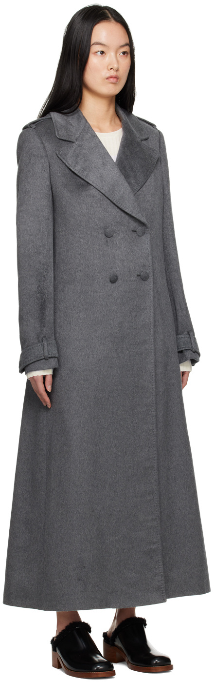 Gabriela Hearst Long-sleeved Coat In Black