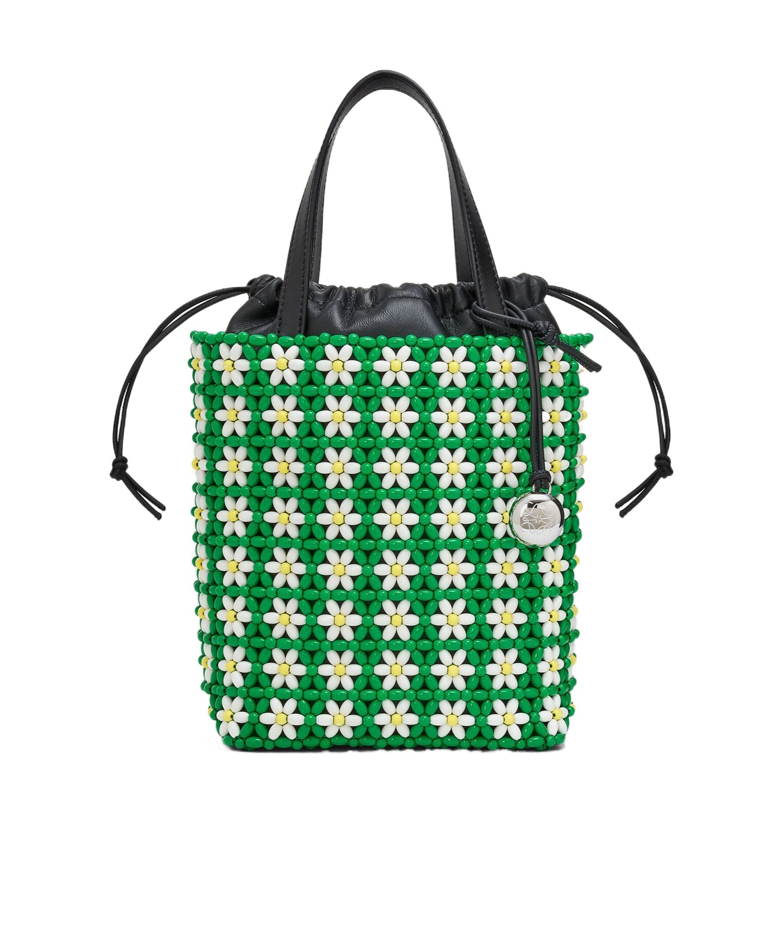 Loewe Mini Tote In Beads And Lambskin In Multi