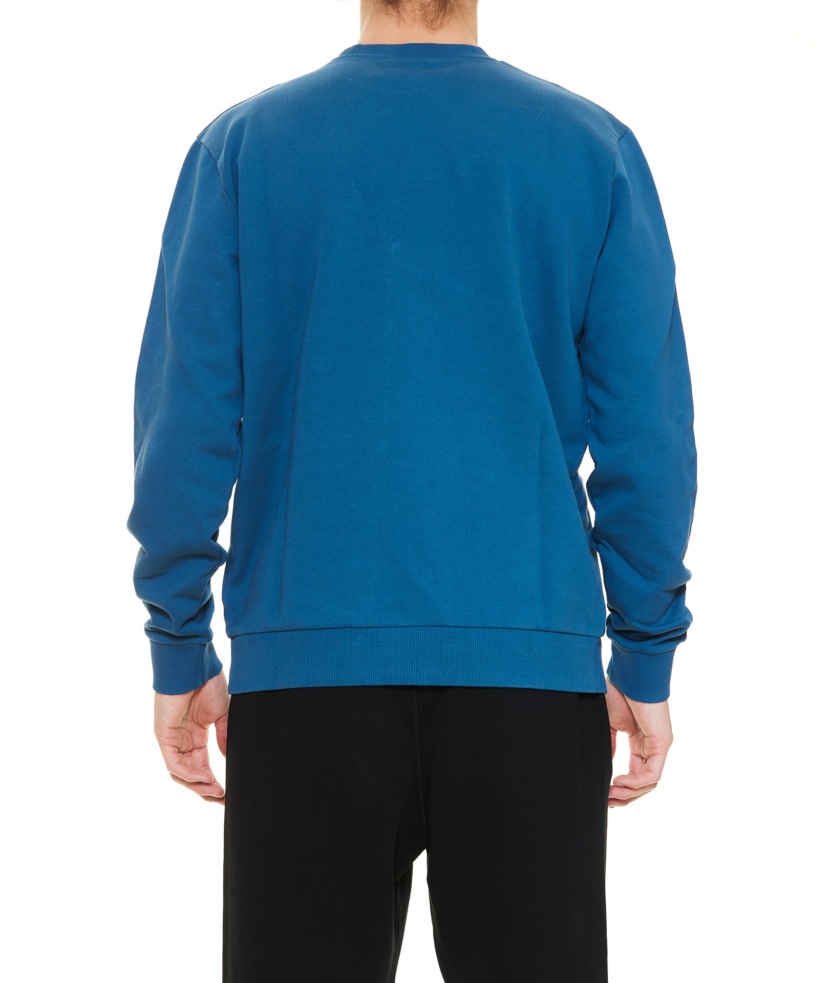 Marcelo Burlon County Of Milan Tempra Cross Crewneck Sweatshirt In Blue