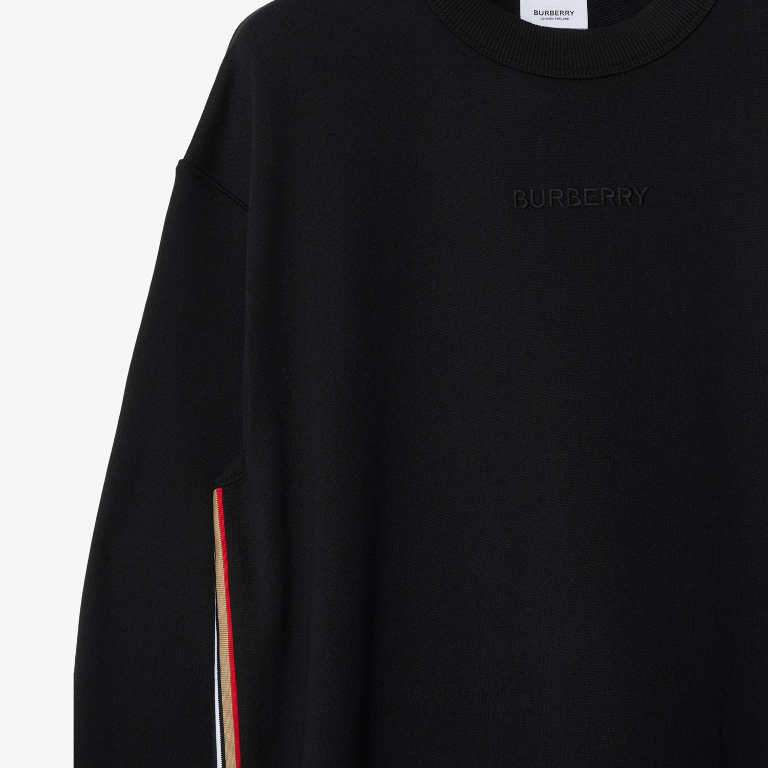 Burberry Sweater Style Long-sleeved Dress In Black