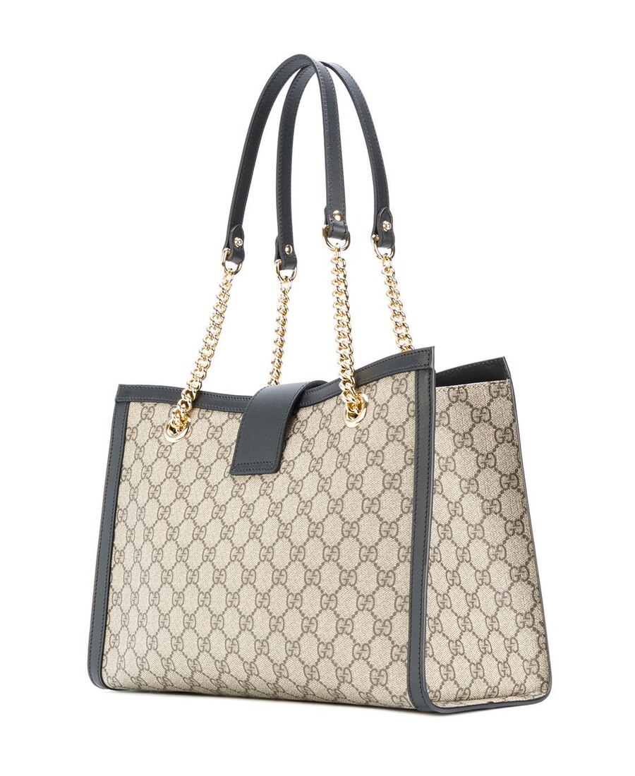 Gucci Padlock Medium Gg Shoulder Bag In Nude