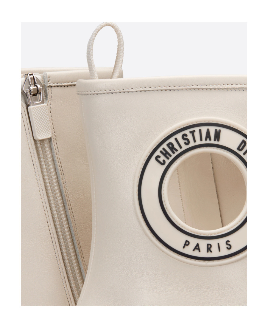Dior Logo Details Short Boots In Nude