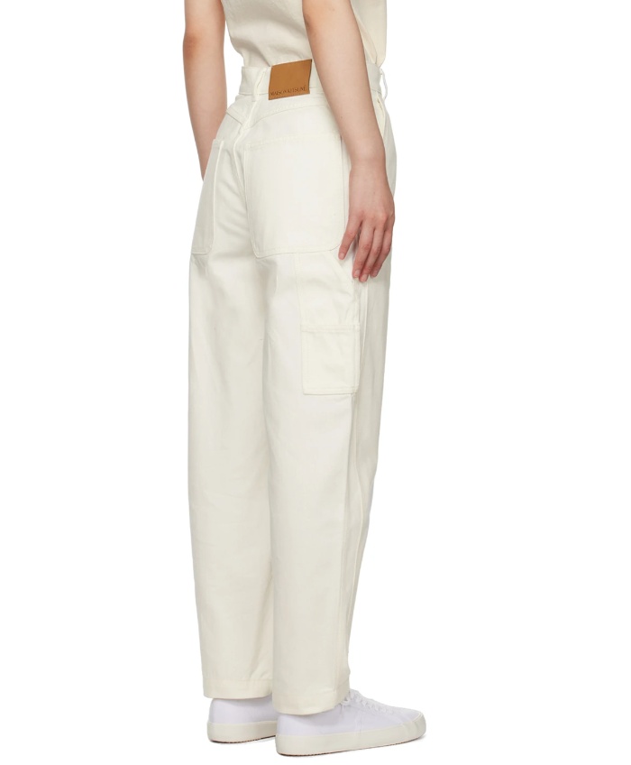 MAISON KITSUNÉ BELT RING DENIM TROUSERS