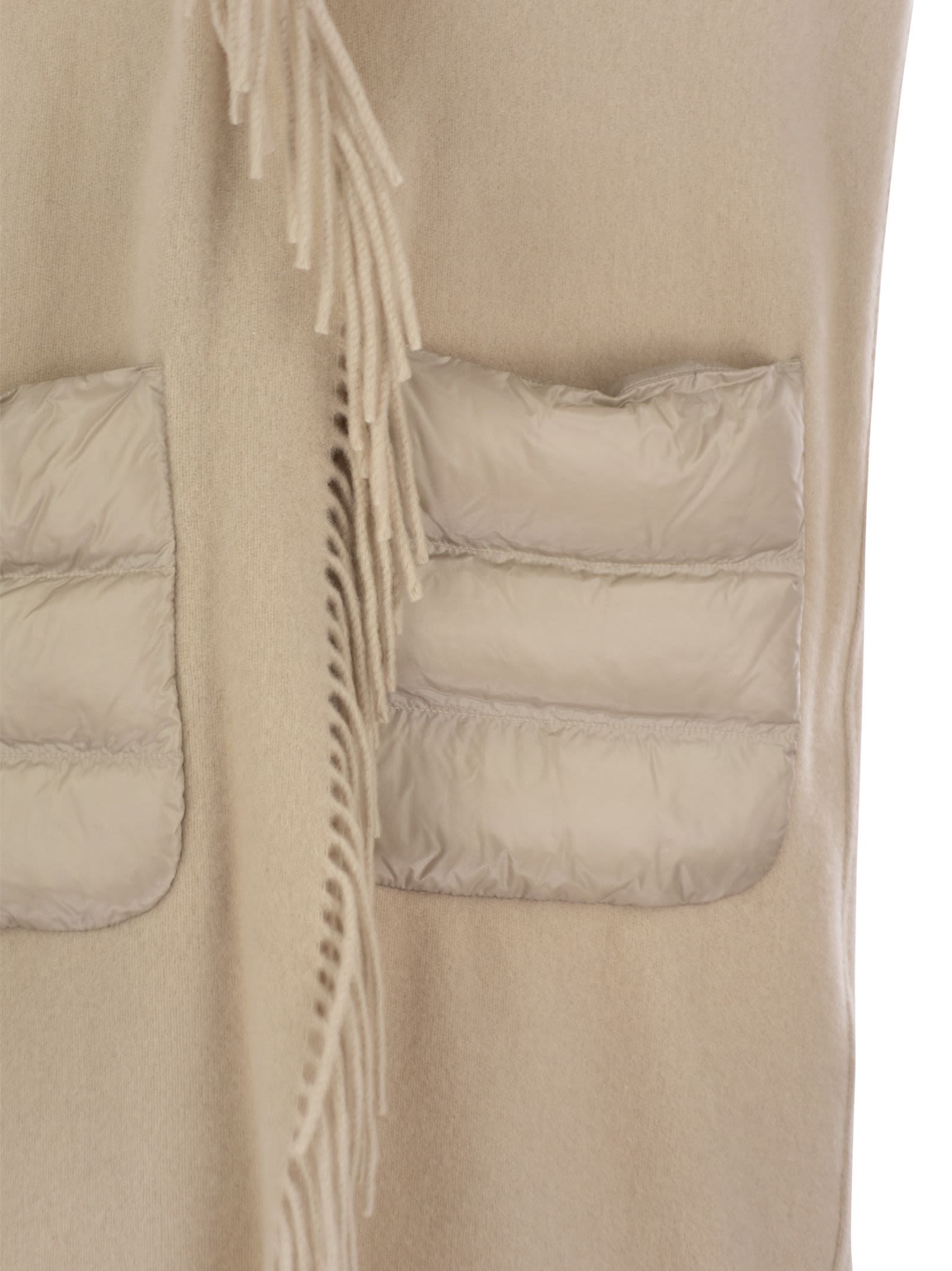 Herno Women Wool And Cashmere Sleeve Coat In Neutral