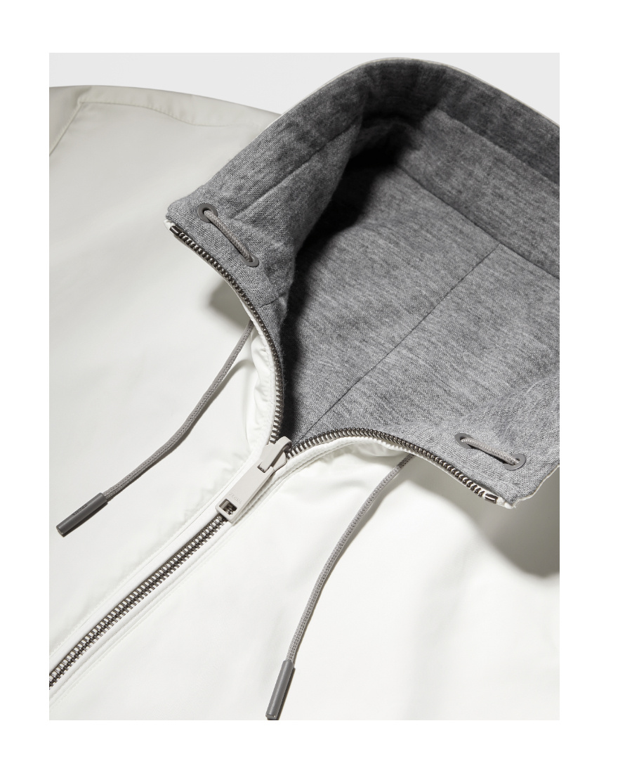Zegna Reversible Zipped Jacket In White