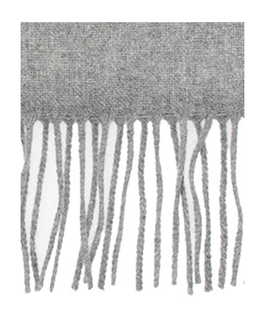 Moschino Logo-print Detail Scarf In Gray