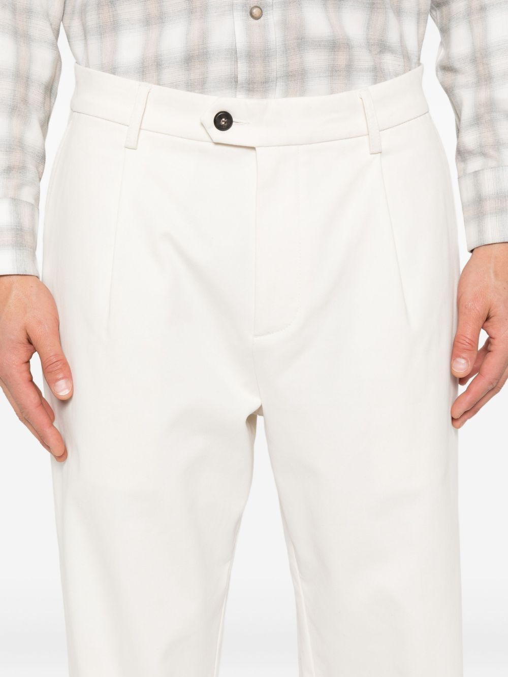 Eleventy Tapered Trousers In White